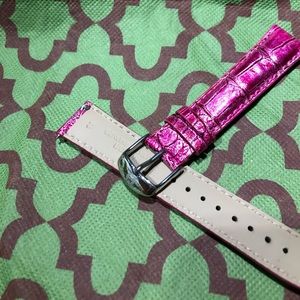 Michele 18mm leather watch strap band alligator